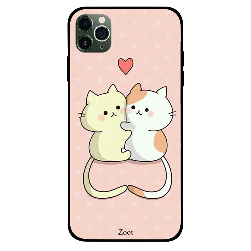 

Zoot Apple iPhone 11 Pro Mobile Phone Back Cover, Cat Couple