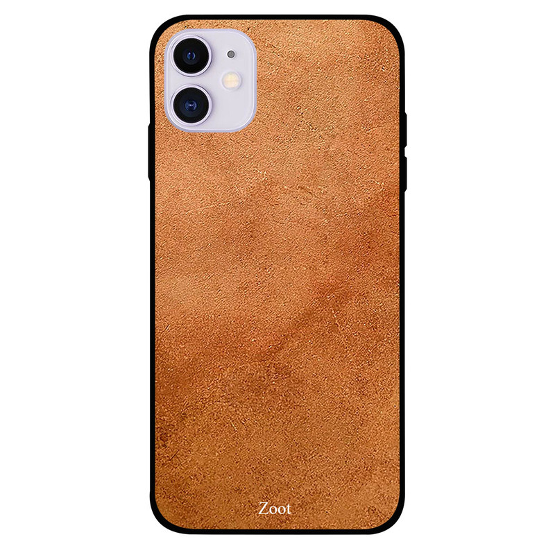 

Zoot Apple iPhone 11 Mobile Phone Back Cover, Leather Brown Pattern