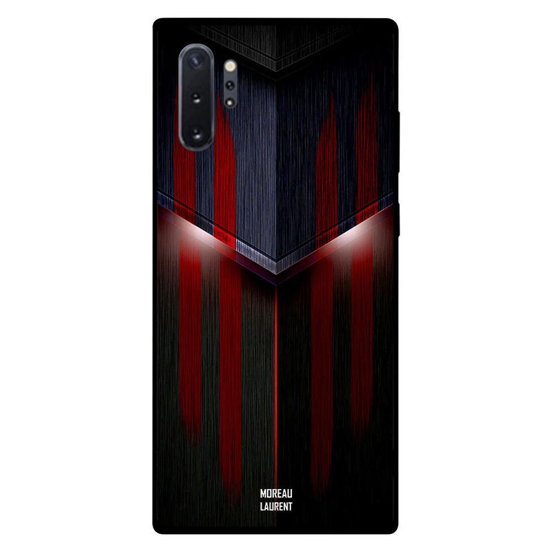 

Moreau Laurent Samsung Note Plus Mobile Phone Back Cover, Red & Black Lighting Pattern