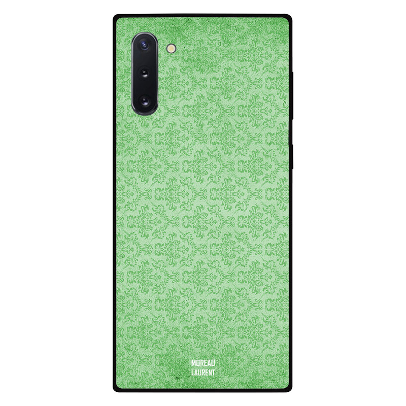 

Moreau Laurent Samsung Note 10 Mobile Phone Back Cover, Green Floral Pattern