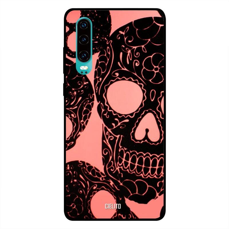 

Cielito Huawei P30 Mobile Phone Back Cover, Skull Art