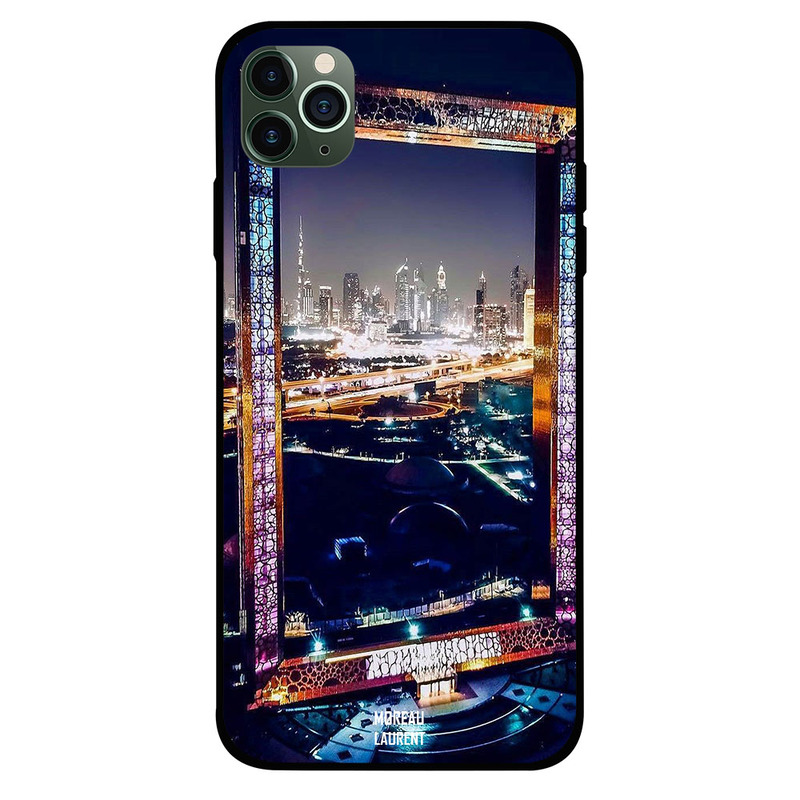 

Moreau Laurent Apple iPhone 11 Pro Mobile Phone Back Cover, Dubai Frame At Night