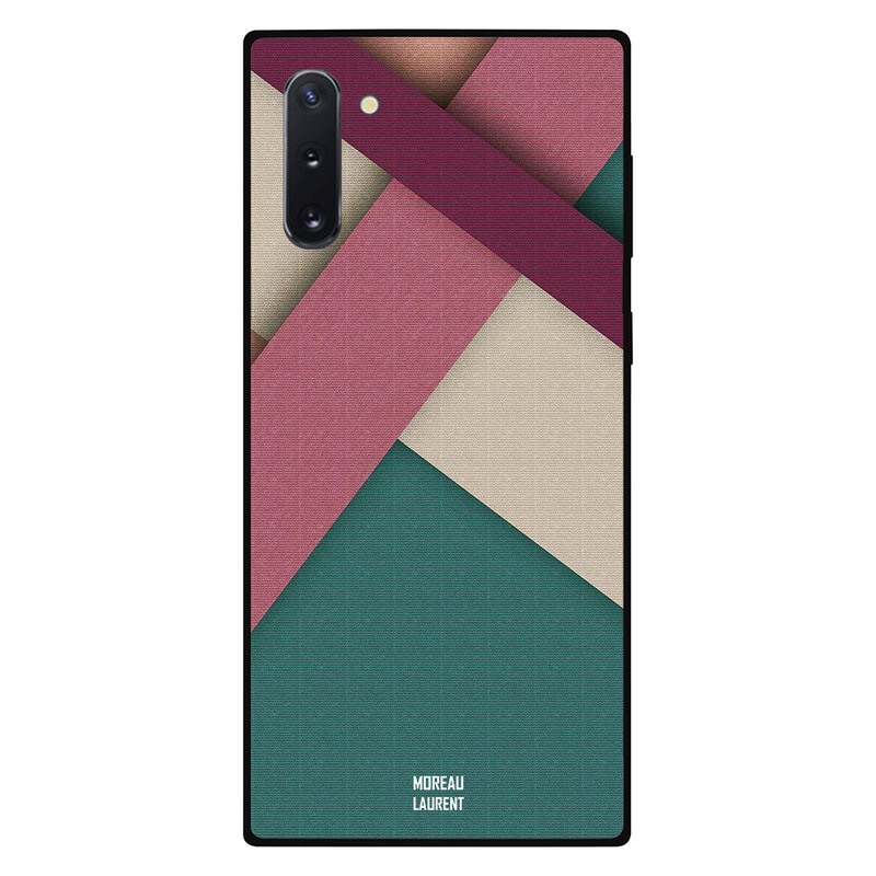 

Moreau Laurent Samsung Note 10 Mobile Phone Back Cover, Darker Pink Strips Overly Pattern