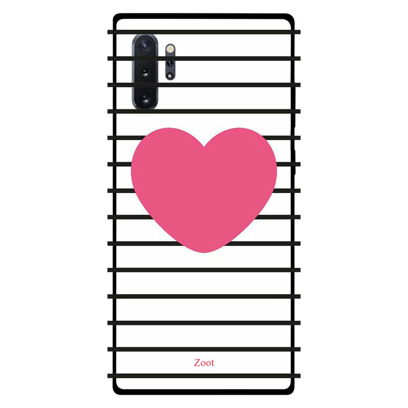 

Zoot Samsung Note Plus Mobile Phone Back Cover, Pink Heart Stripes