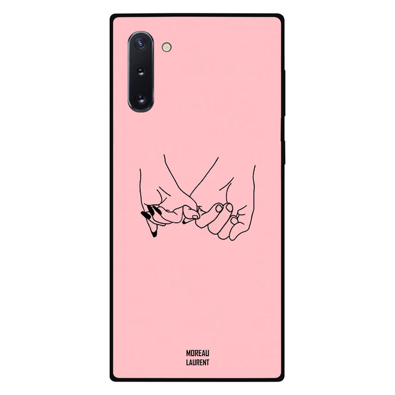 

Moreau Laurent Samsung Note 10 Mobile Phone Back Cover, Holding Small Fingers Pink