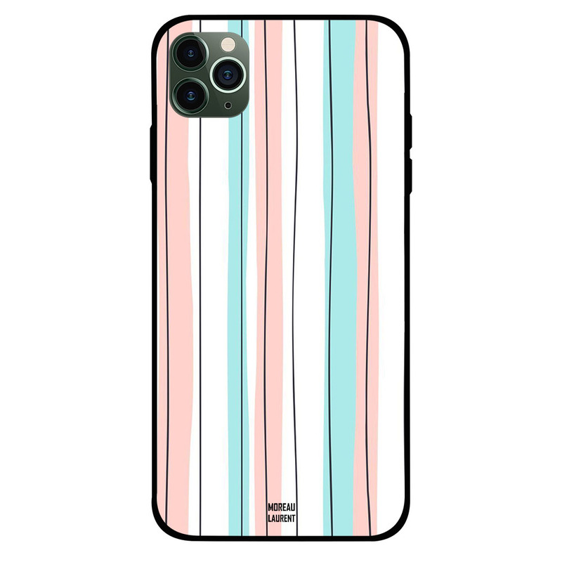 

Moreau Laurent Apple iPhone 11 Pro Mobile Phone Back Cover, Pattern of Black Lines