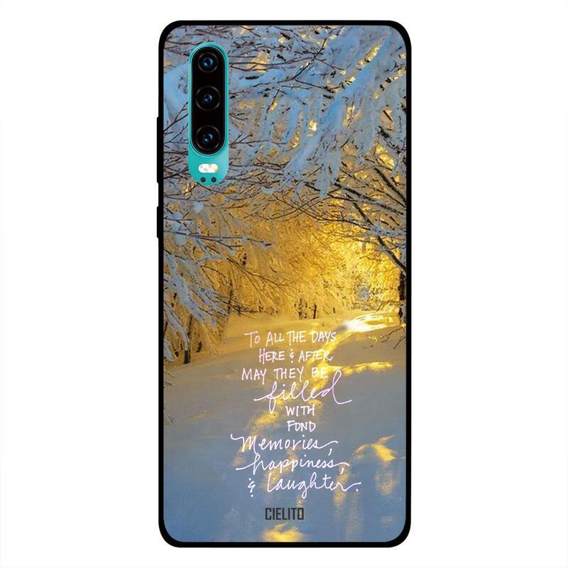 

Cielito Huawei P30 Mobile Phone Back Cover, Memories Happiness and Laughter