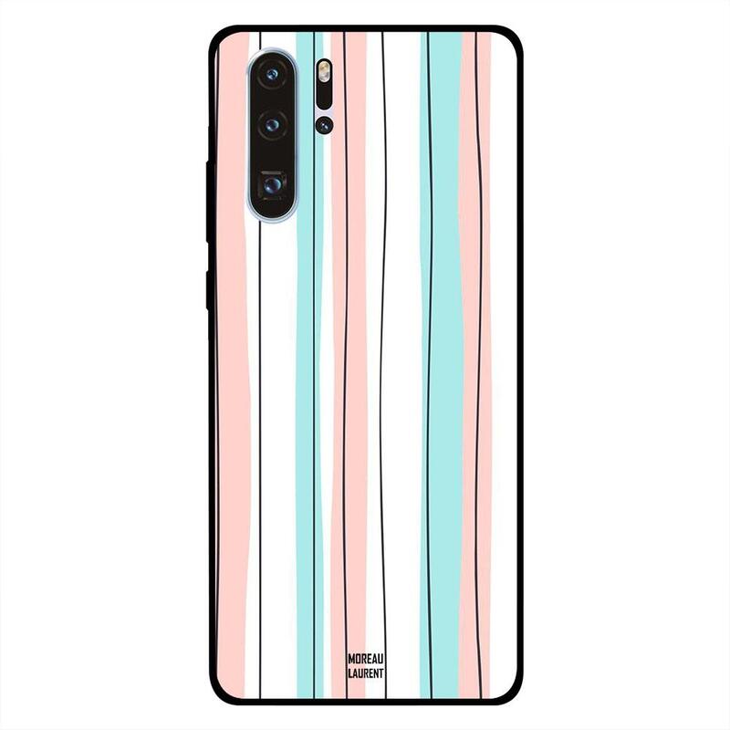 

Moreau Laurent Huawei P30 Pro Mobile Phone Back Cover, Pattern of Black Lines