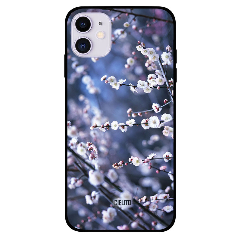 

Cielito Apple iPhone 11 Mobile Phone Back Cover, White Small Florals