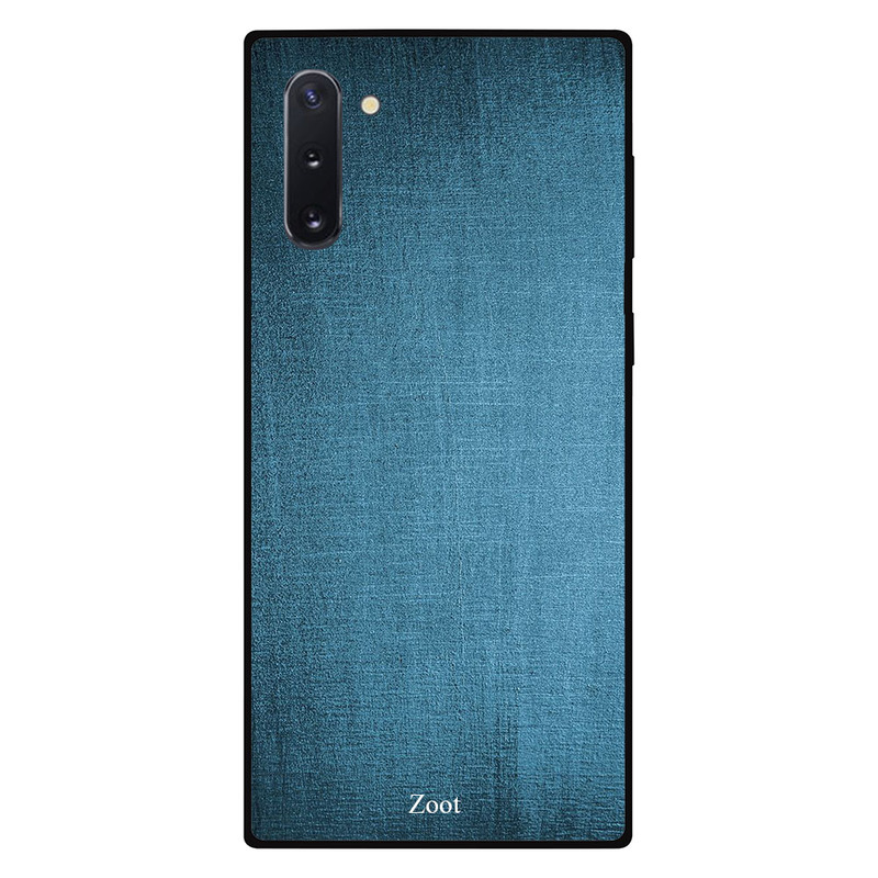 

Zoot Samsung Note 10 Mobile Phone Back Cover, Cloth Bluish Printed