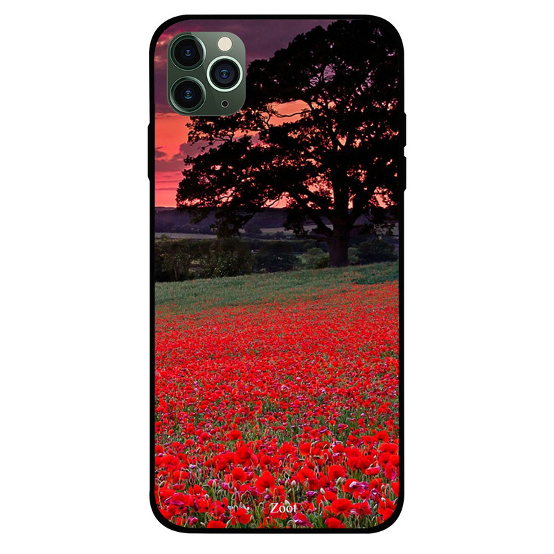 

Zoot Apple iPhone 11 Pro Max Mobile Phone Back Cover, Red Garden Dark Clouds