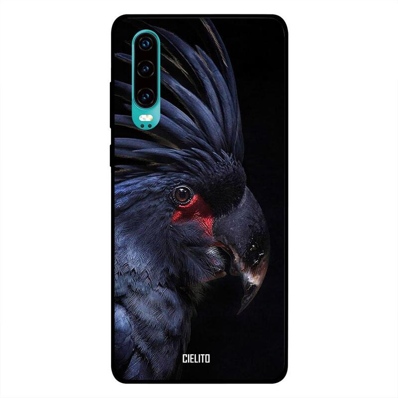 

Cielito Huawei P30 Mobile Phone Back Cover, Praslin Black Parrot