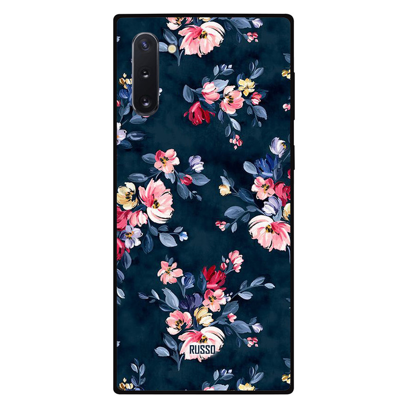 

Russo Samsung Note 10 Mobile Phone Back Cover, Hand Painted Flowers