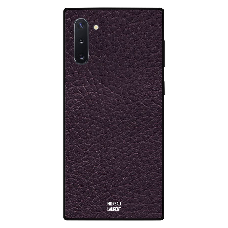 

Moreau Laurent Samsung Note 10 Mobile Phone Back Cover, Purple Leather Pattern