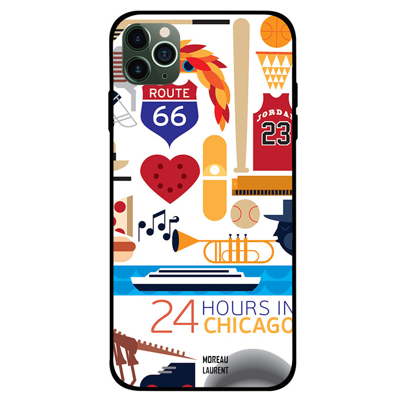

Moreau Laurent Apple iPhone 11 Pro Max Mobile Phone Back Cover, 24 Hours in Chicago