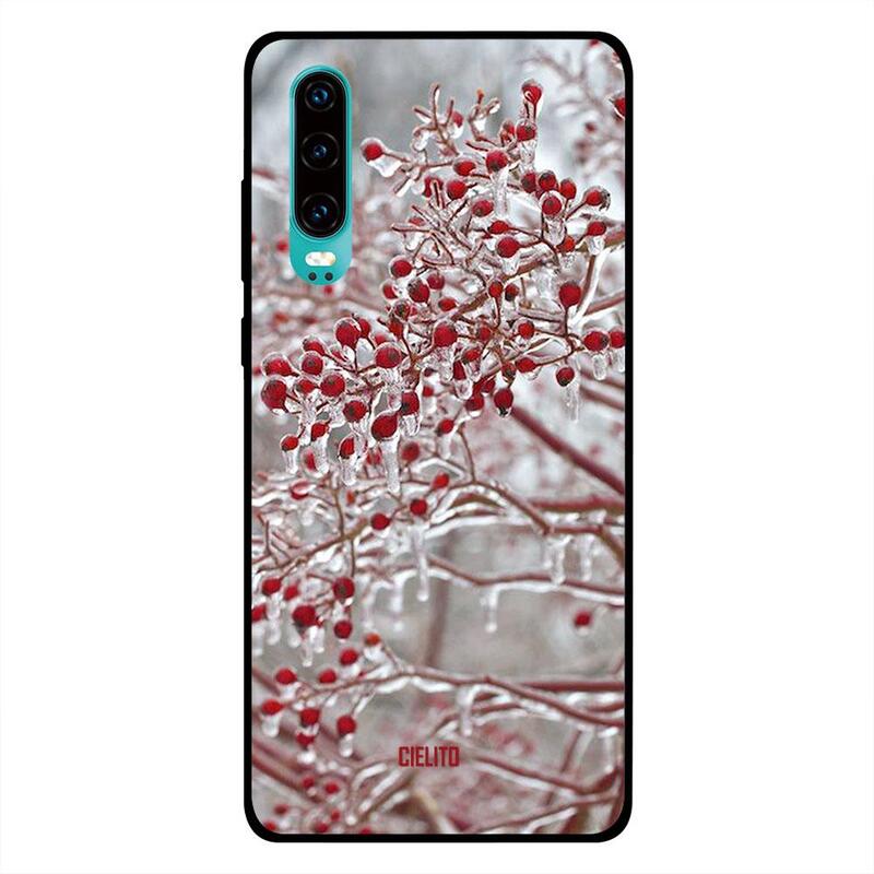 

Cielito Huawei P30 Mobile Phone Back Cover, Snow Cherries