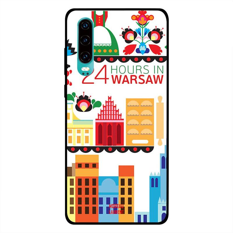 

Moreau Laurent Huawei P30 Mobile Phone Back Cover, 24 Hours in Warsaw