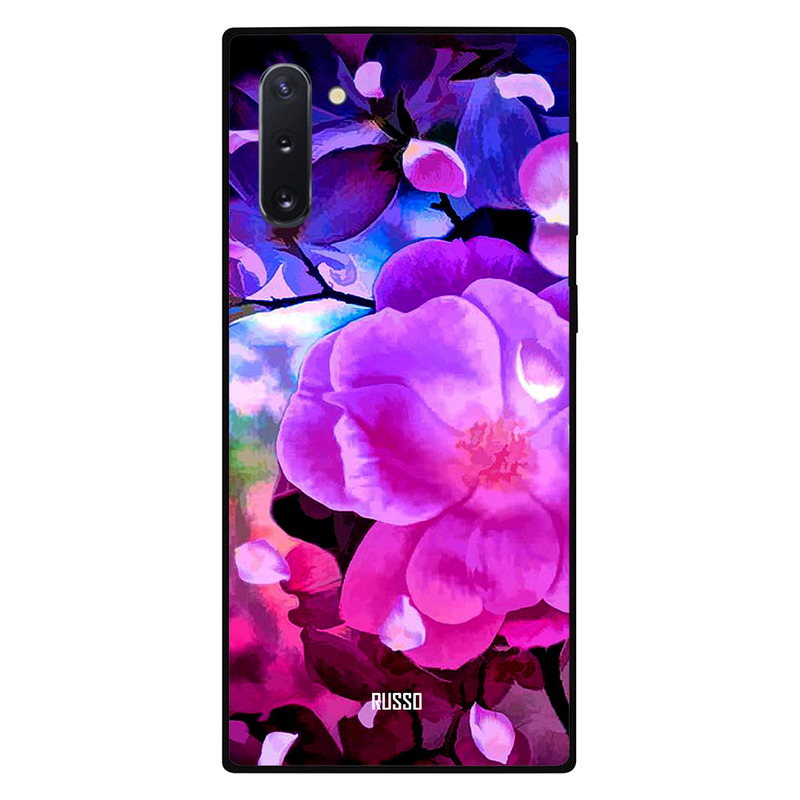 

Russo Samsung Note 10 Mobile Phone Back Cover, Flower Painting