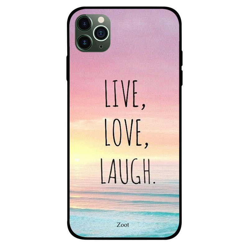 

Zoot Apple iPhone 11 Pro Max Mobile Phone Back Cover, Live Love Laugh