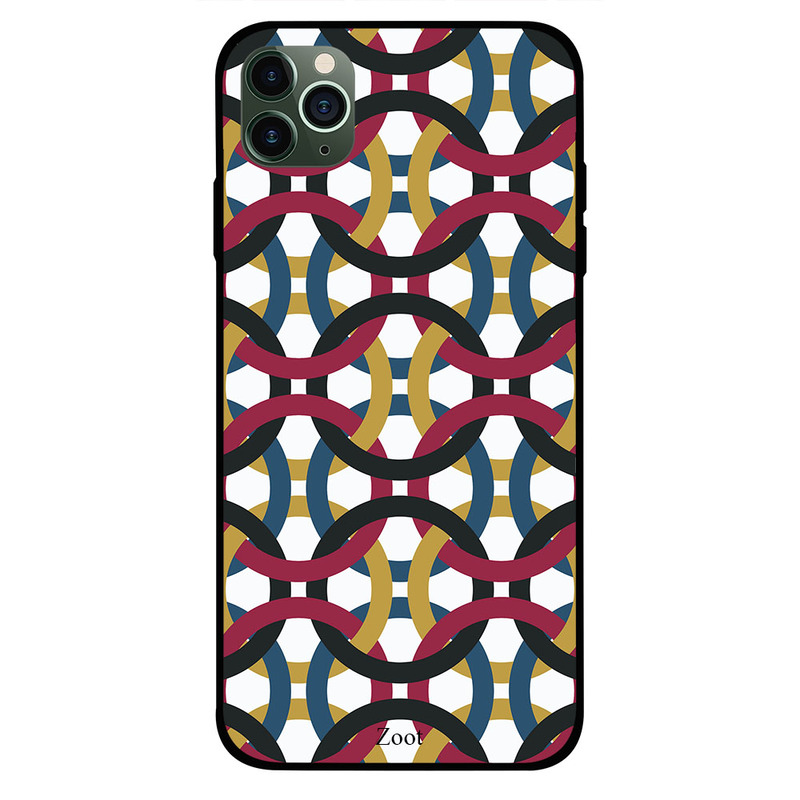 

Zoot Apple iPhone 11 Pro Max Mobile Phone Back Cover, Multi Color Rings