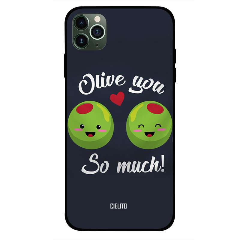

Cielito Apple iPhone 11 Pro Max Mobile Phone Back Cover, Olive You So Much