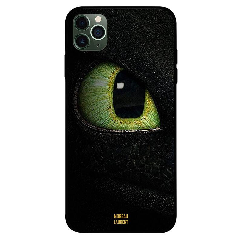 

Moreau Laurent Apple iPhone 11 Pro Mobile Phone Back Cover, Green Cat Eye