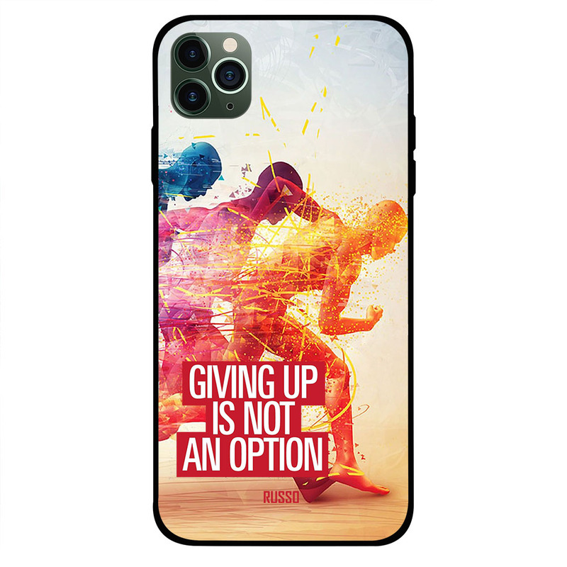 

Russo Apple iPhone 11 Pro Mobile Phone Back Cover, Giving Up Is Not An Option