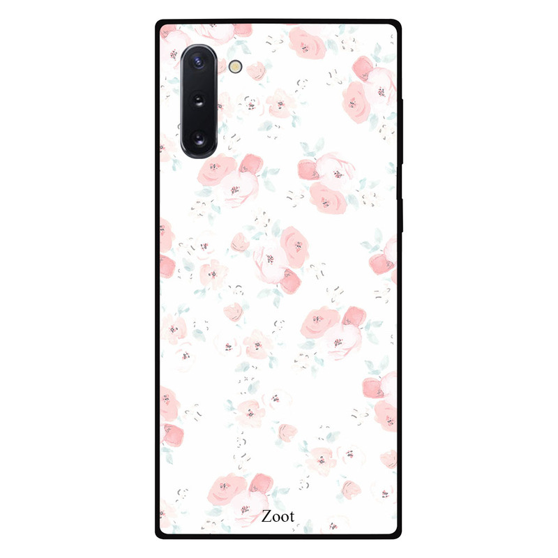 

Zoot Samsung Note 10 Mobile Phone Back Cover, Pink White Floral Pattern