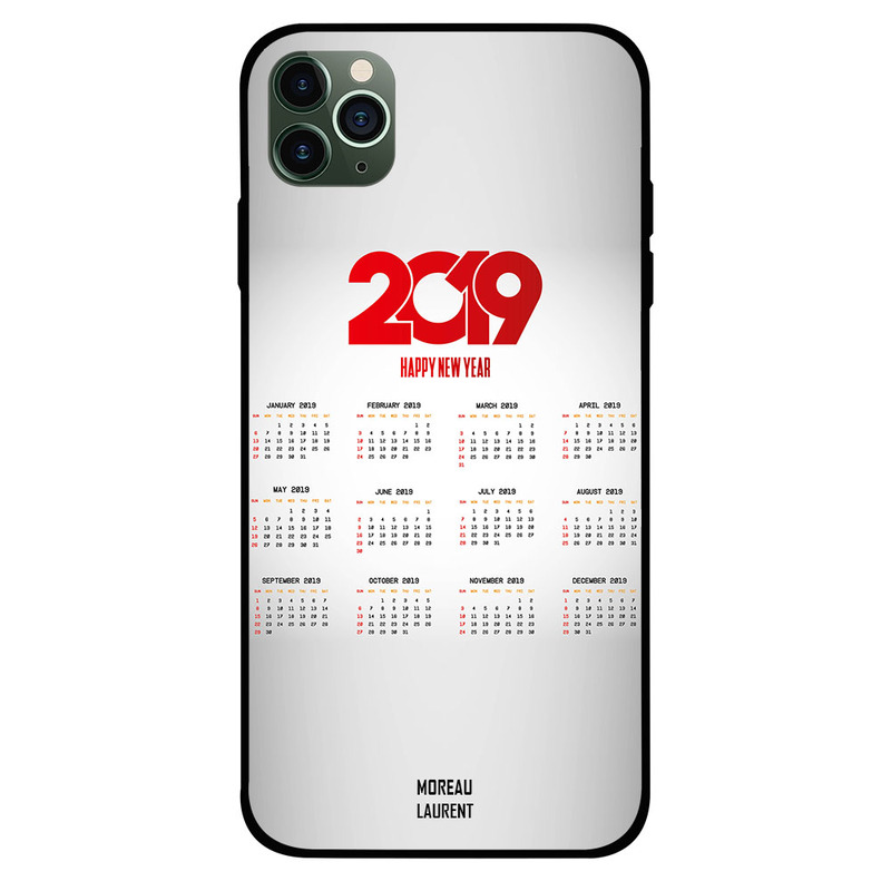 

Moreau Laurent Apple iPhone 11 Pro Max Mobile Phone Back Cover, New Year 2019 Calendar