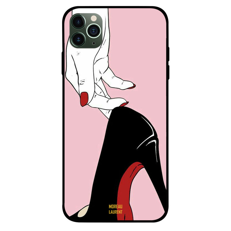 

Moreau Laurent Apple iPhone 11 Pro Mobile Phone Back Cover, Holding Shoes in One Finger