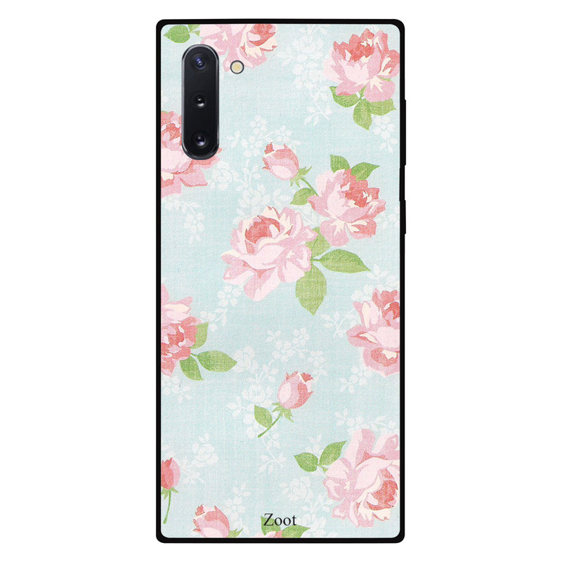 

Zoot Samsung Note 10 Mobile Phone Back Cover, Blue Pink Rose