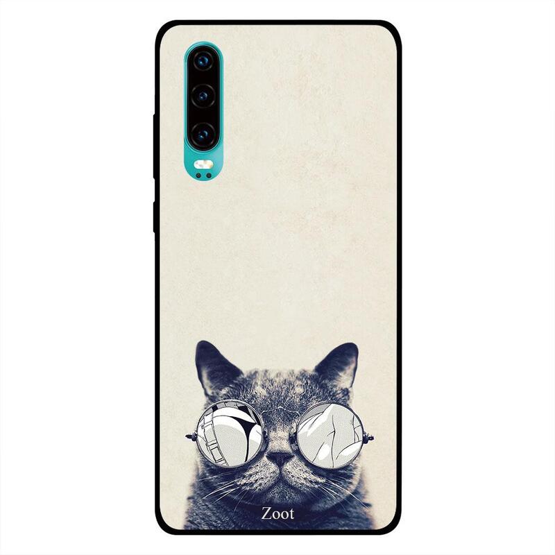 

Zoot Huawei P30 Mobile Phone Back Cover, Stylish Cat