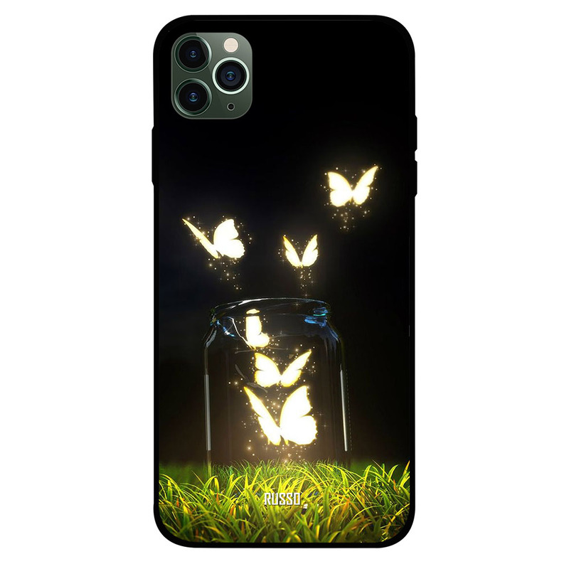 

Russo Apple iPhone 11 Pro Max Mobile Phone Back Cover, Butterflies In The Jar