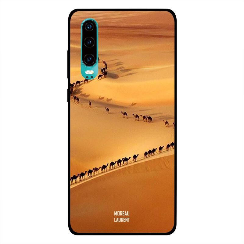 

Moreau Laurent Huawei P30 Mobile Phone Back Cover, Camels In Desert