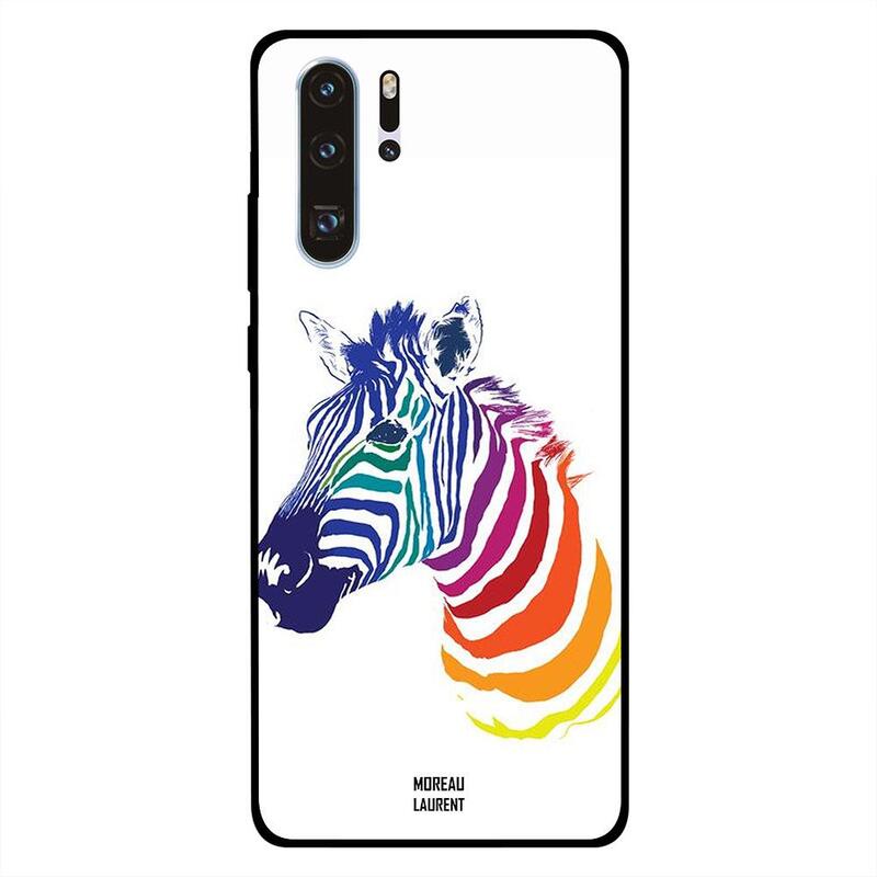 

Moreau Laurent Huawei P30 Pro Mobile Phone Back Cover, Colorfull Zebra