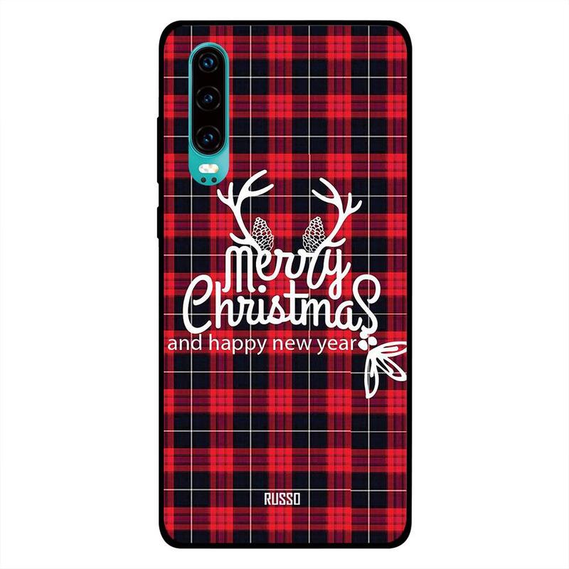 

Russo Huawei P30 Mobile Phone Back Cover, Merry Christmas And HNY