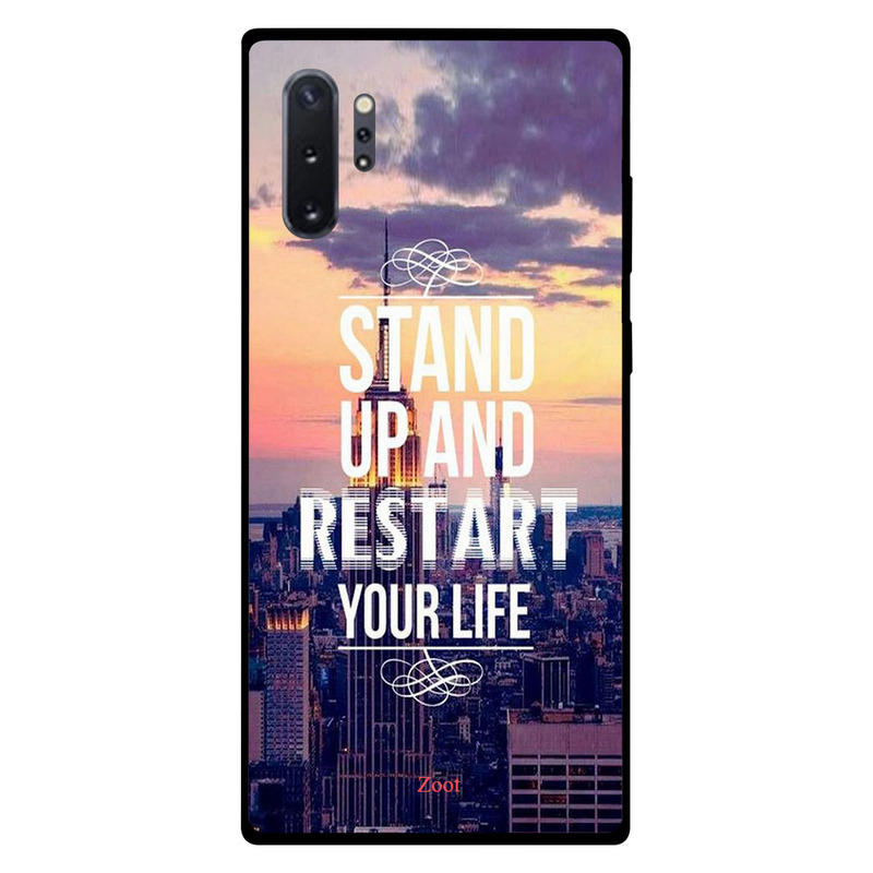 

Zoot Samsung Note Plus Mobile Phone Back Cover, Stand Up And restart Your Life