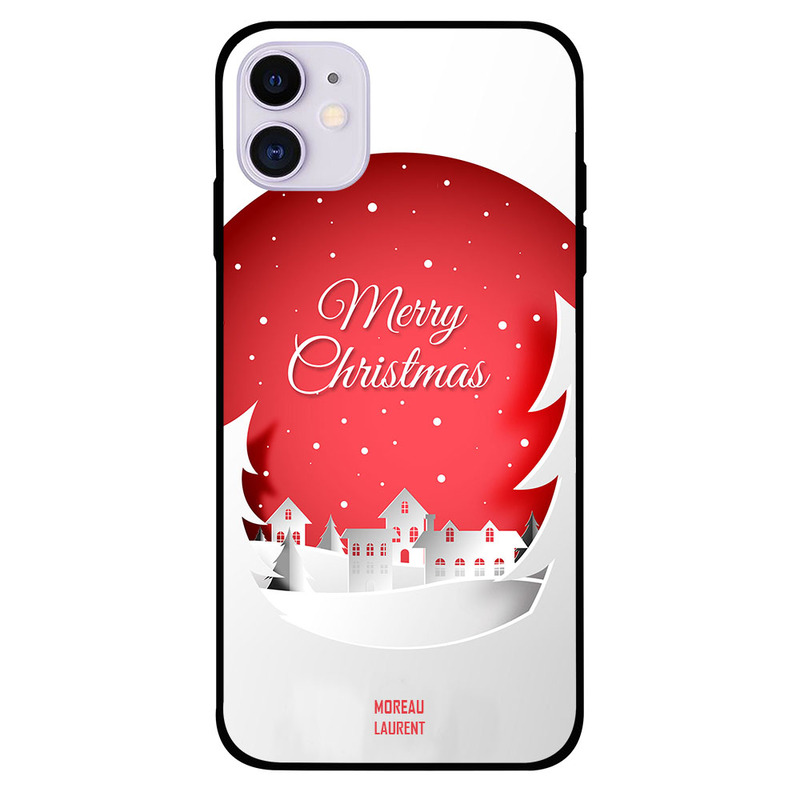 

Moreau Laurent Apple iPhone 11 Mobile Phone Back Cover, Merry Christmas City