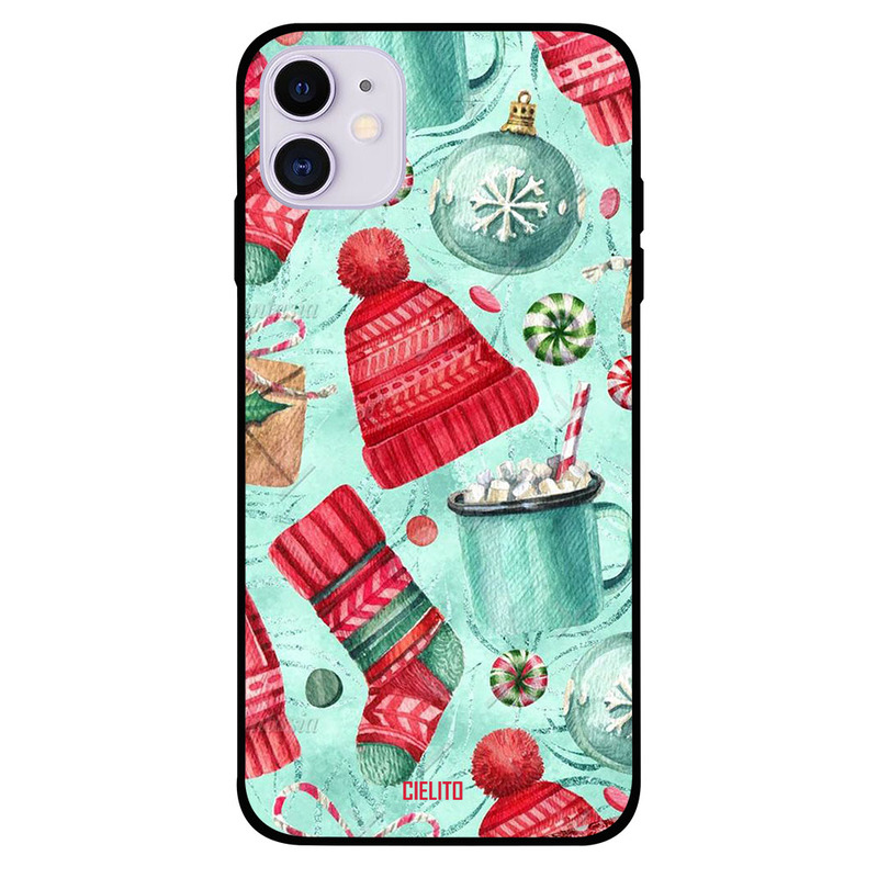 

Cielito Apple iPhone 11 Mobile Phone Back Cover, Winter Cap & Socks