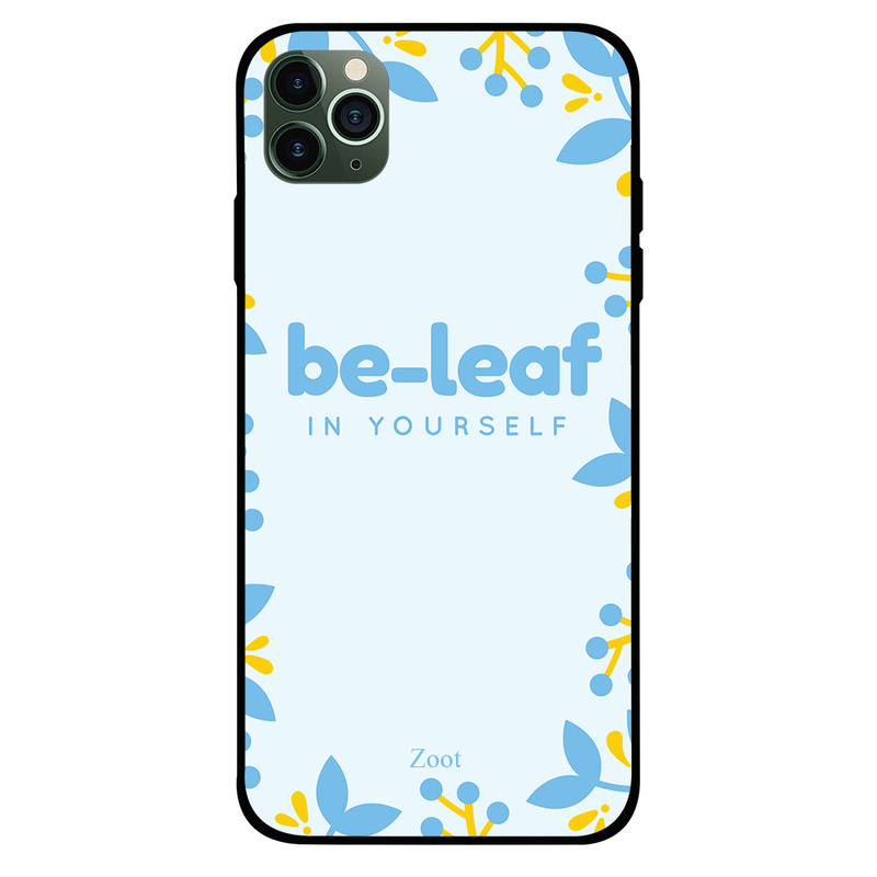 

Zoot Apple iPhone 11 Pro Max Mobile Phone Back Cover, Be Leaf In Yourself