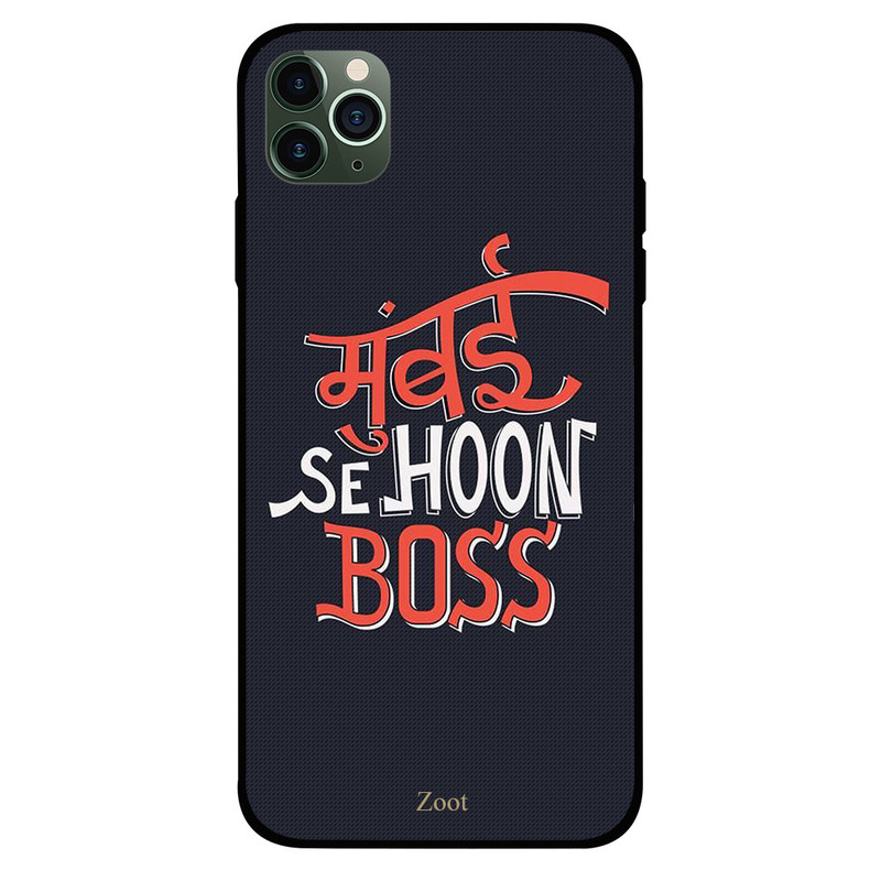 

Zoot Apple iPhone 11 Pro Mobile Phone Back Cover, Mumbai Se Hoon Boss