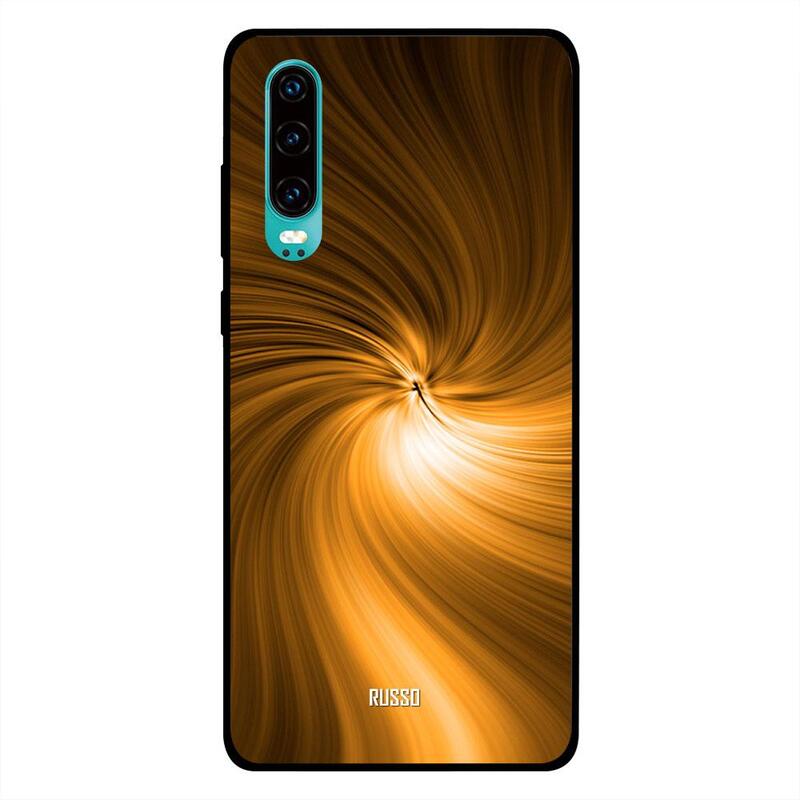 

Russo Huawei P30 Mobile Phone Back Cover, Henna Pattern In Blue