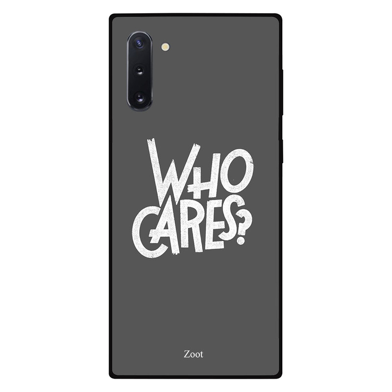 

Zoot Samsung Note 10 Mobile Phone Back Cover, Who Cares