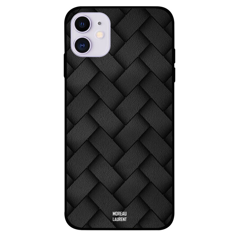 

Moreau Laurent Apple iPhone 11 Mobile Phone Back Cover, Black Stripes Pattern