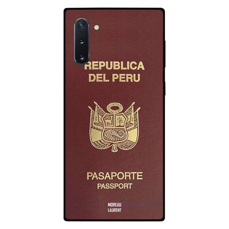 

Moreau Laurent Samsung Note 10 Mobile Phone Back Cover, Peru Passport