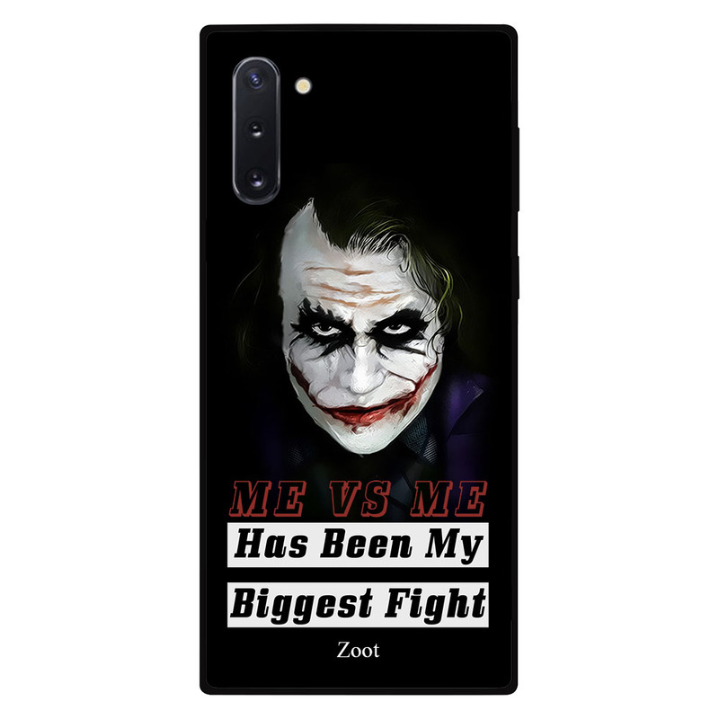 

Zoot Samsung Note 10 Mobile Phone Back Cover, Me Vs Me Has Been My Biggest Fight