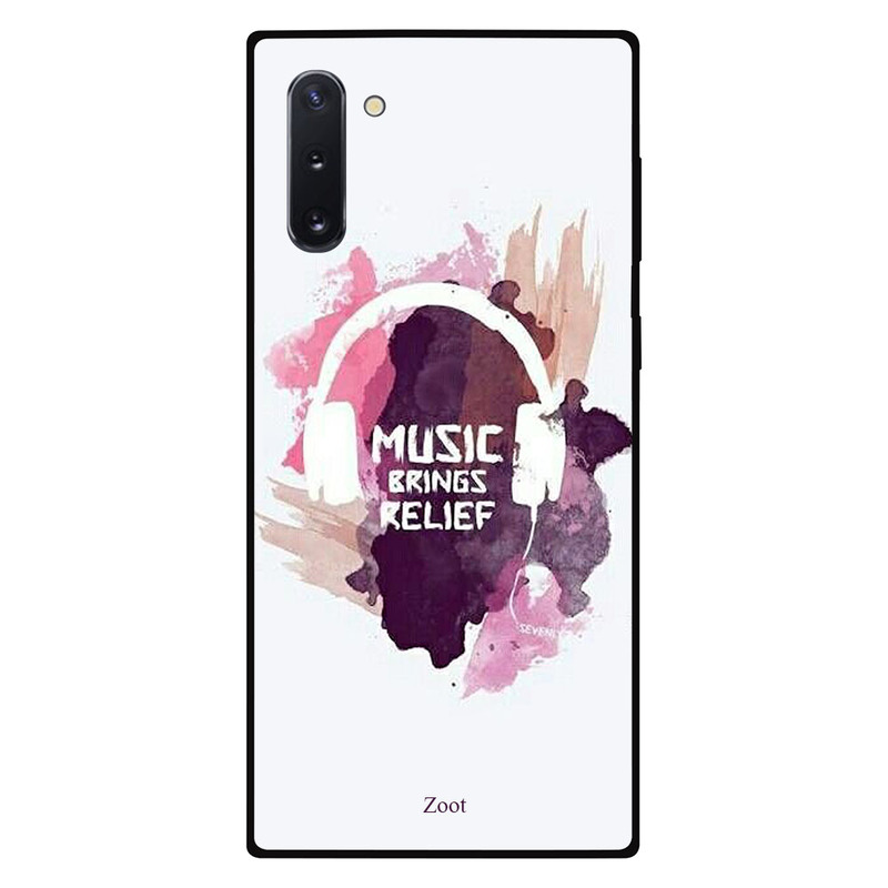 

Zoot Samsung Note 10 Mobile Phone Back Cover, Music Brings Relief