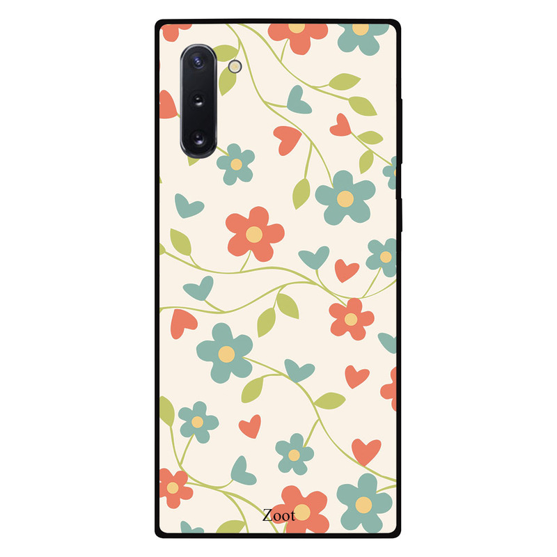 

Zoot Samsung Note 10 Mobile Phone Back Cover, Floral Blue Orange