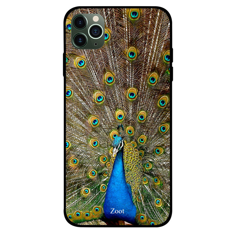 

Zoot Apple iPhone 11 Pro Mobile Phone Back Cover, Peacock Feathers