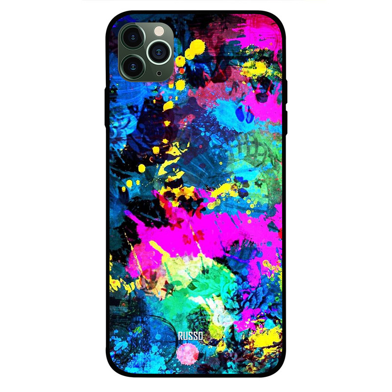 

Russo Apple iPhone 11 Pro Max Mobile Phone Back Cover, Color Splash